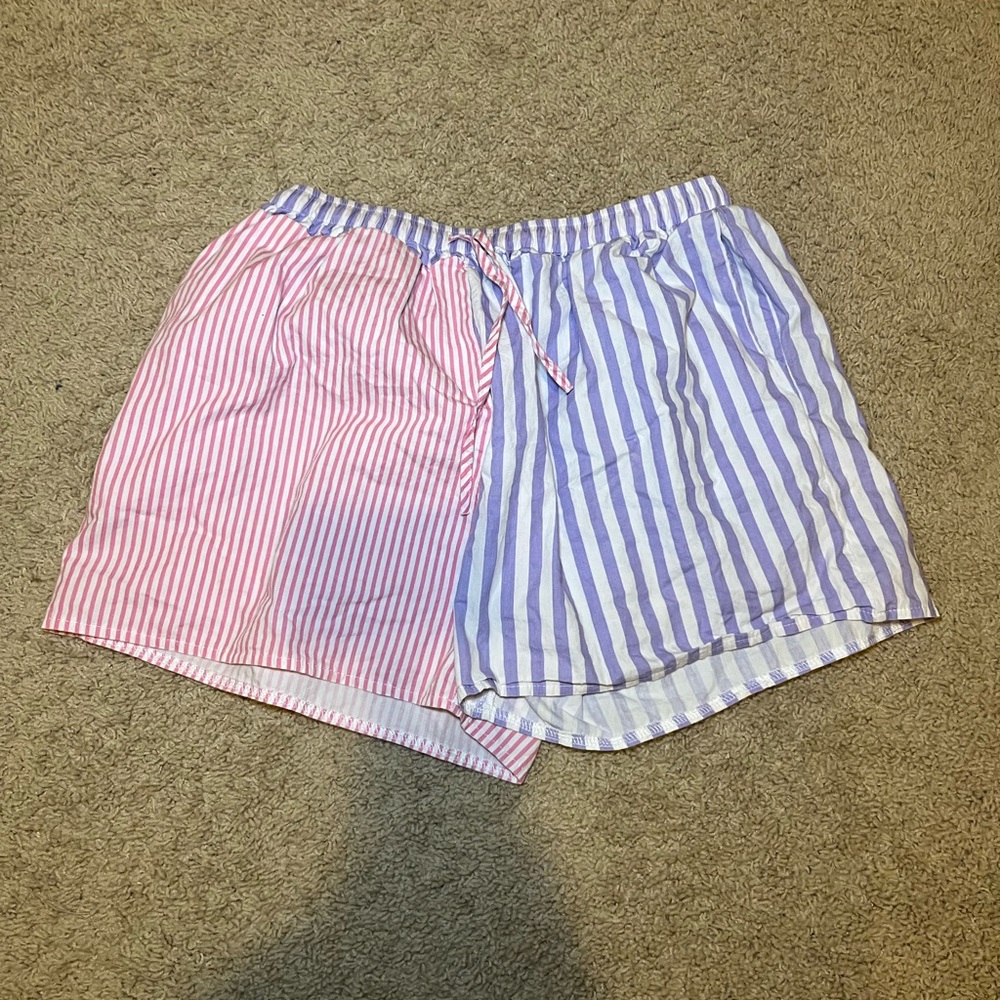 Striped Pink and Blue Shorts